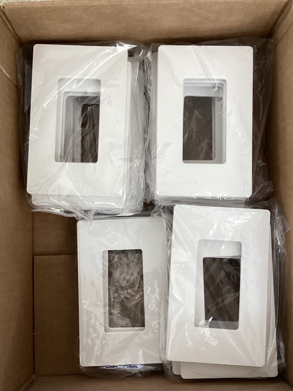 White Single Rectangular Wall Plate outlet covers